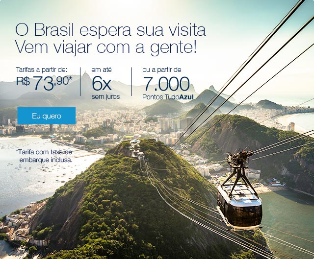 O Brasil espera sua visita. Vem viajar com a gente!