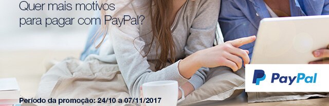 Pague suas passagens com PayPal e ganhe 1.050 pontos. Segurana, facilidade, pontos e bnus. Quer mais motivos para pagar com PayPal?  Perodo da promoo: 24/10 a 07/11/2017